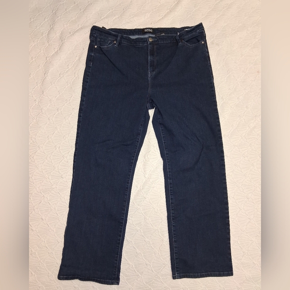 Buffalo David Bitton Women Size 18/38 Dark Blue Flare Jeans - Picture 3 of 16
